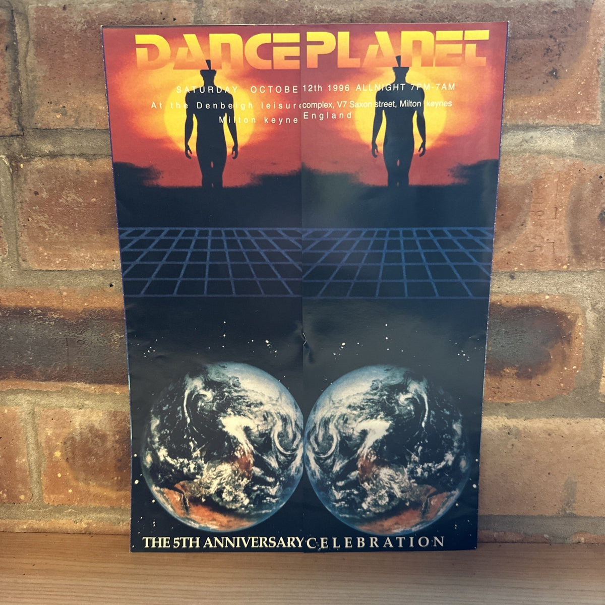 Rave Flyer Dance Planet 5th Anniversary Oct 12th 1996 Denbeigh Milton Keynes0