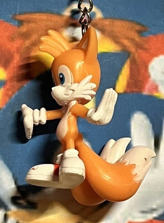 Sonic The Hedgehog Tails Keyring Key Sega Gaming Key Ring New gift bag 1