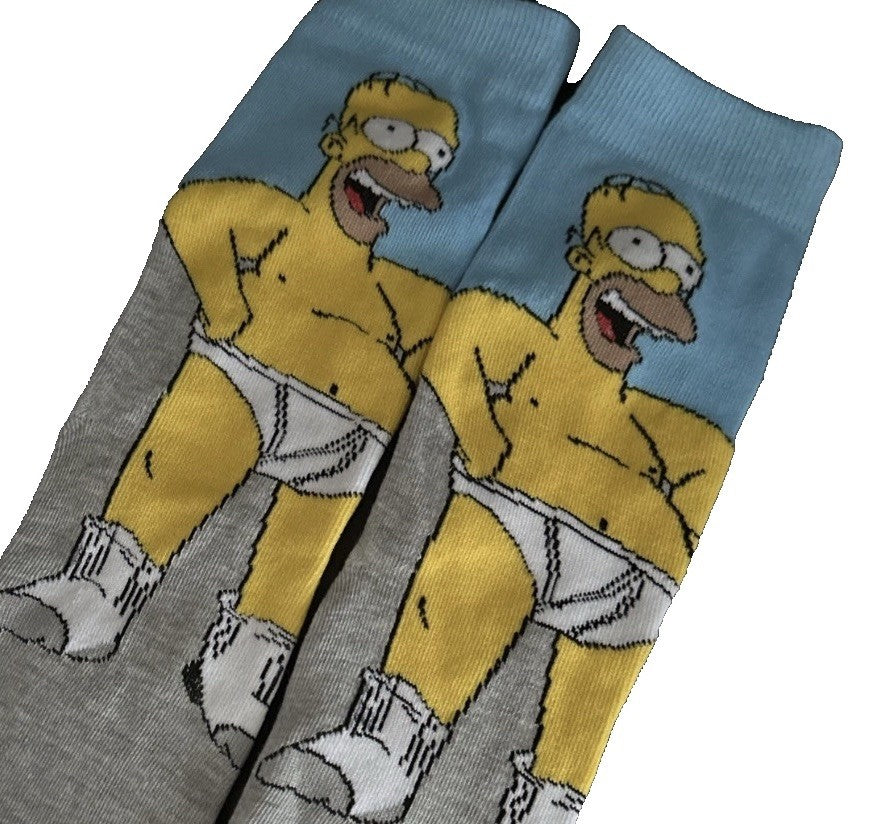 Homer In Pants Simpsons Cotton Mens socks Homer In Pants UK One Size 4-10 37-450