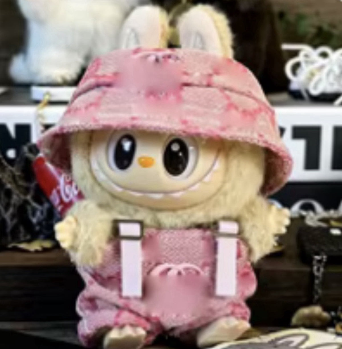 Labubu GG Summer Bucket Hat & Clothes Doll Set Gift High Fashion Brands NO DOLL0