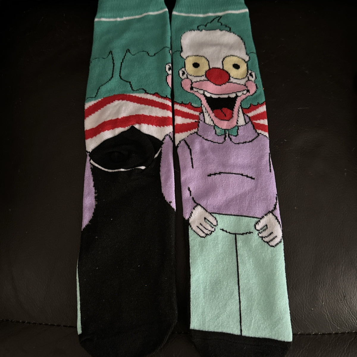 Cool Funky Happy Designer Cotton Mens socks Krusty Clown UK One Size 4-10 37-451