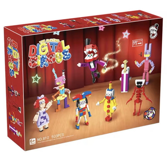 7 PCS MOC The Amazing Digital Circus Figures Pomni Jax Building Block Kids Gifts