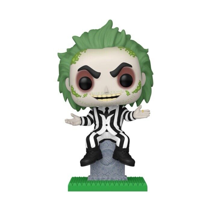 Funko Beetlejuice on Tombstone GITD Pop! Ltd Ed Exc Glow Cult In Stock Now