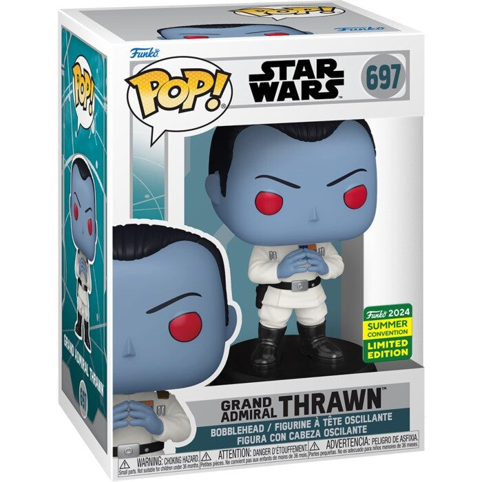 SDCC 24 Exclusive Funko Pop Grand Admiral Thrawn Ak￼soka Star Wars In Stock