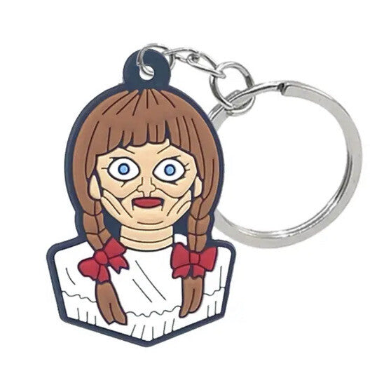 Annabelle Doll Keyring, Key Chain, Keychain, Key Ring - Conjuring Horror Gift0