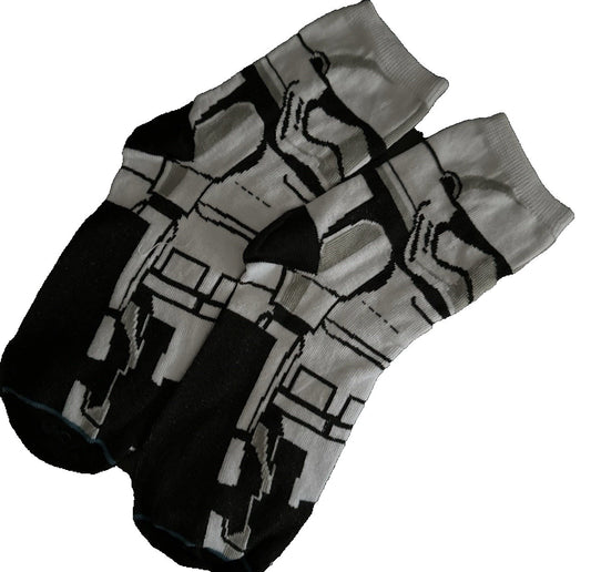 Star Wars Stormtrooper Socks One Size 4-10 Eu 37-45 Great Gift Uk Stock New0