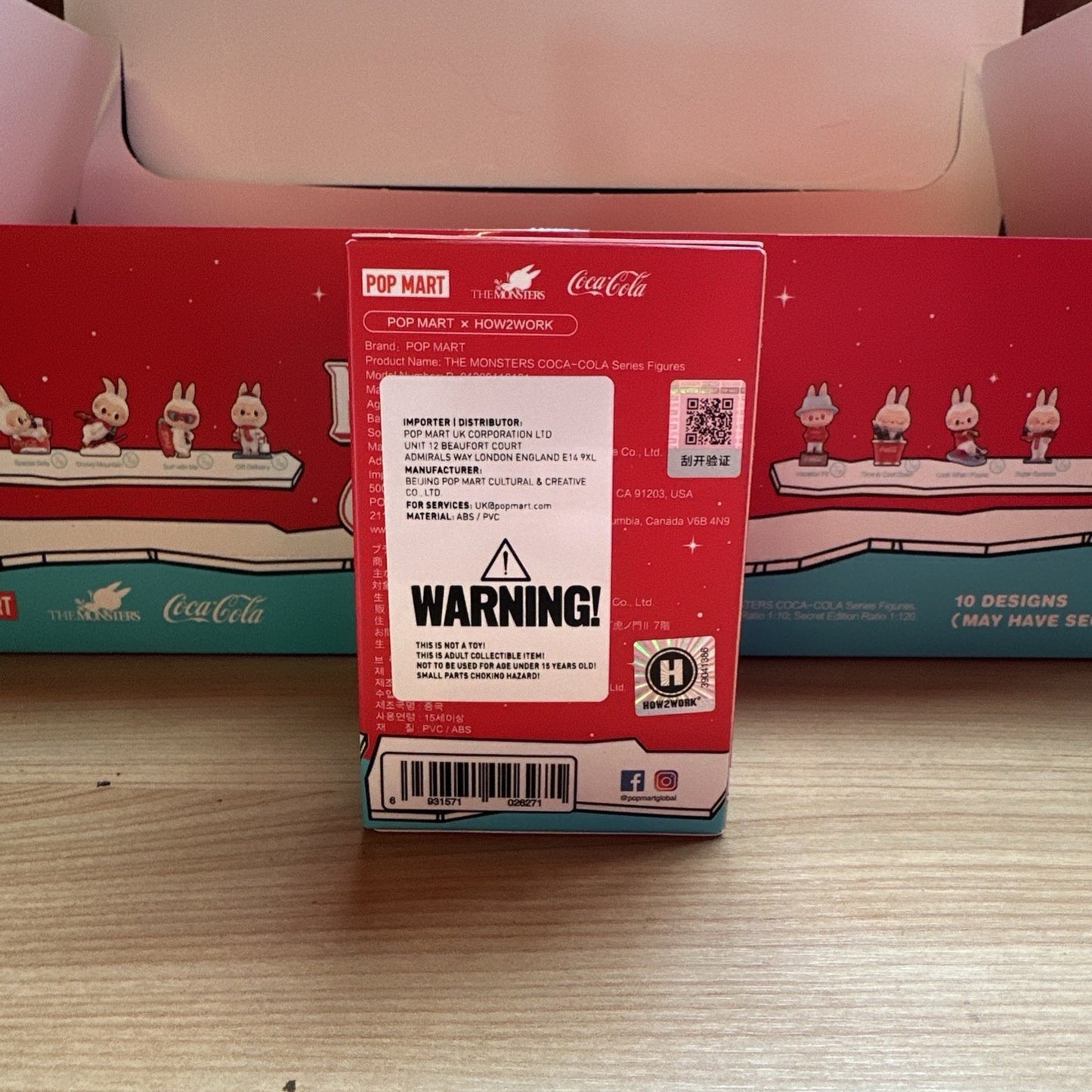 💯 Official POP MART Monsters Little Snowman Labubu  Coca-cola Series Sealed