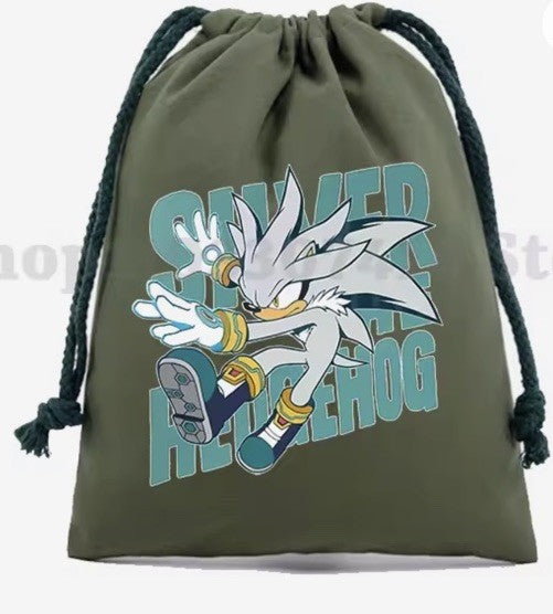 Sonic The Hedgehog Silver Sonic Drawstring Kids Bag 13x13cm