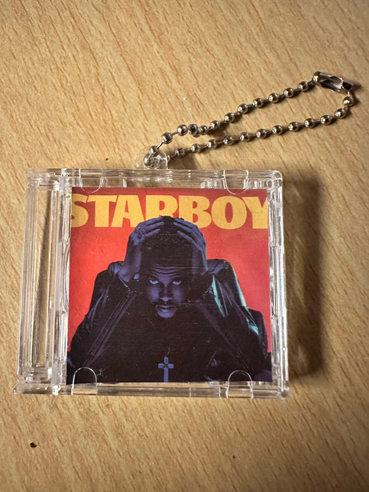 The Weeknd Starboy Ltd Ed Cd Keyring No Cd Keychain Gift Pop King