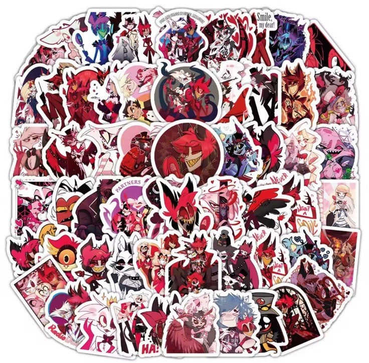 50X Hazbin Hotel Charlie Morningstar Princess of Hell Stickers TV Comedy Laptop1