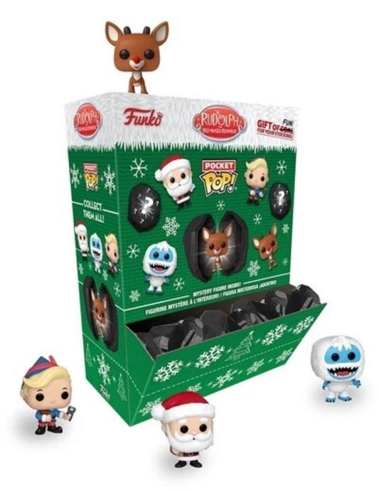 1x Funko Pocket POP! Coal: Rudolph One Random Pocket POP! Great Xmas Gift Filler0