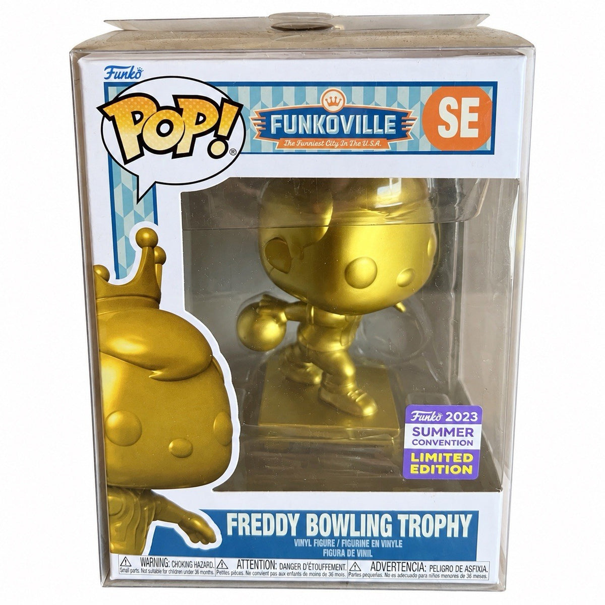 Funko Freddy Bowling Trophy Figure Summer Convention 2023 Pop Funkoville0