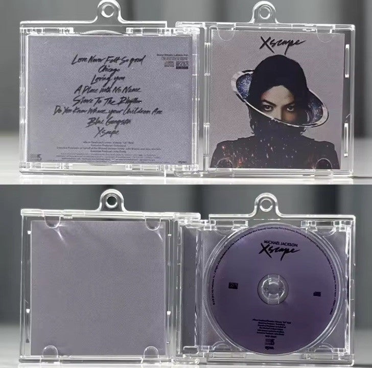  Michael Jackson XSCAPE MJ MINI Music CD NFC Keychain Album0
