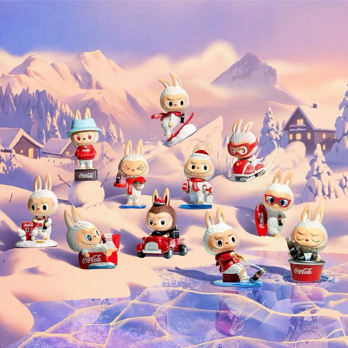 💯 Official POP MART Monsters Little Snowman Labubu  Coca-cola Series Sealed