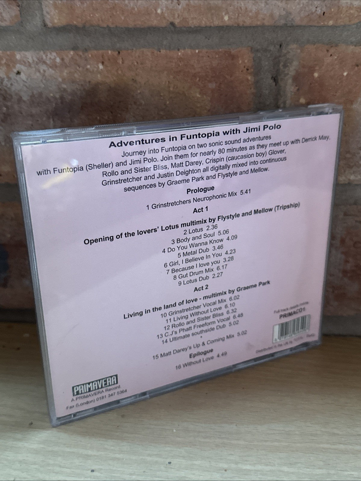 Jimi Polo Adventures In Funtopia CD Rare 18track Mixed Cd 90’s Electronic Mint1