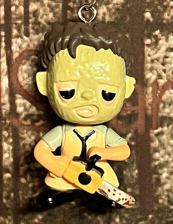 Leatherface Texas Chainsaw Horror Movie Theme Pop Key Ring  Keychain0