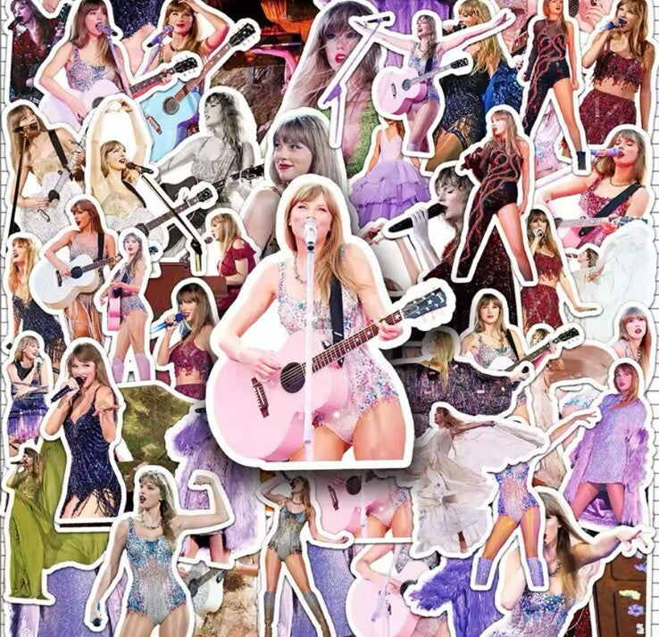 UK 50 X Singer Taylor Swift Stickers Lot Band Music Guitar Car Decals Gift Xmas0