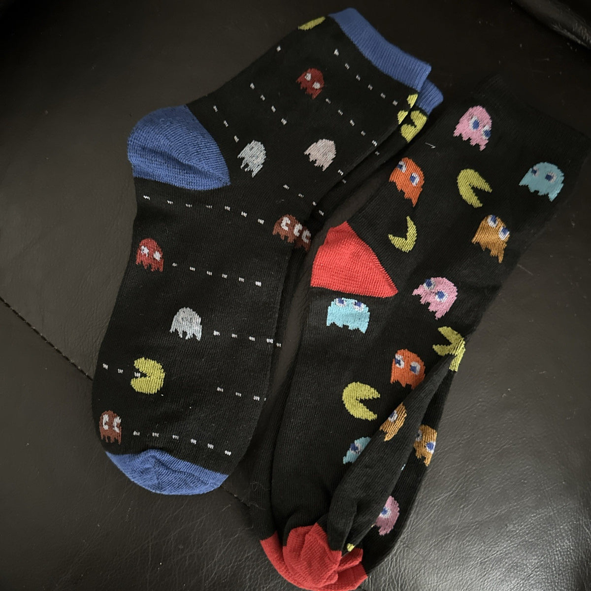 2x Funky Socks Pac-Man Ghosts - Cotton UK 4-10 One Size 37-451