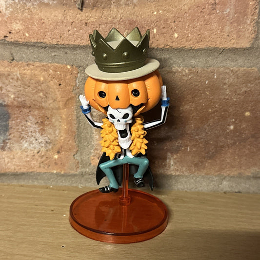 Brook Pumpkin Head ONE PIECE Figure HALLOWEEN  Size 7cm Cult Anime Vinyl0