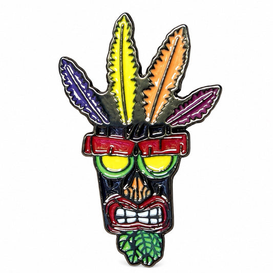 Crash Bandicoot Enamel Pin badge - Video Game Gamer Aku Aku Mask metal pin gift0