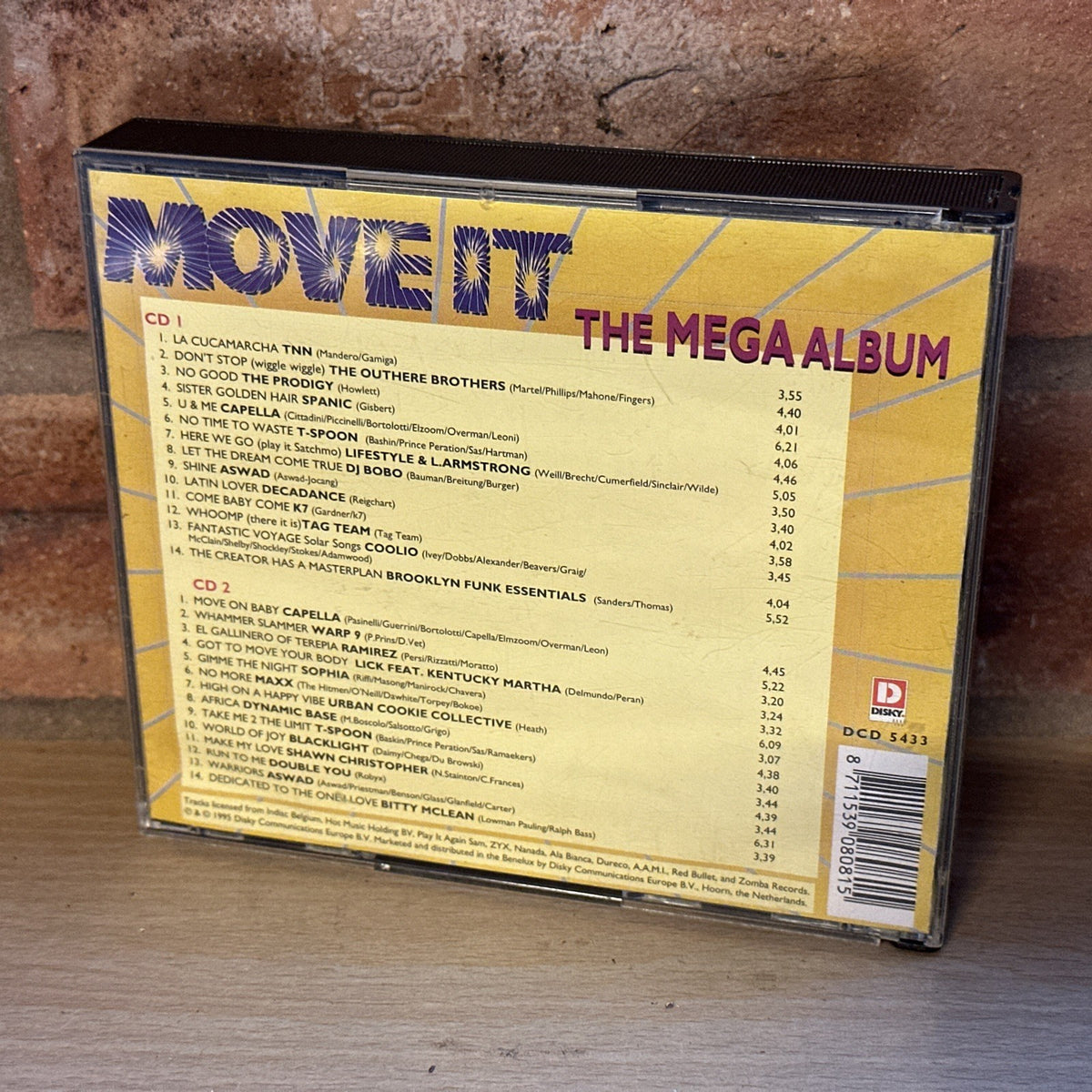Various - Move It - The Mega Album 2x Mint CD, Comp Rare Remixes Rave 90’s1