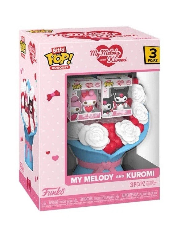 FUNKO Bitty Pop! Bouquet My Melody & Kuromi Valentine Gift Collect Set Anime2
