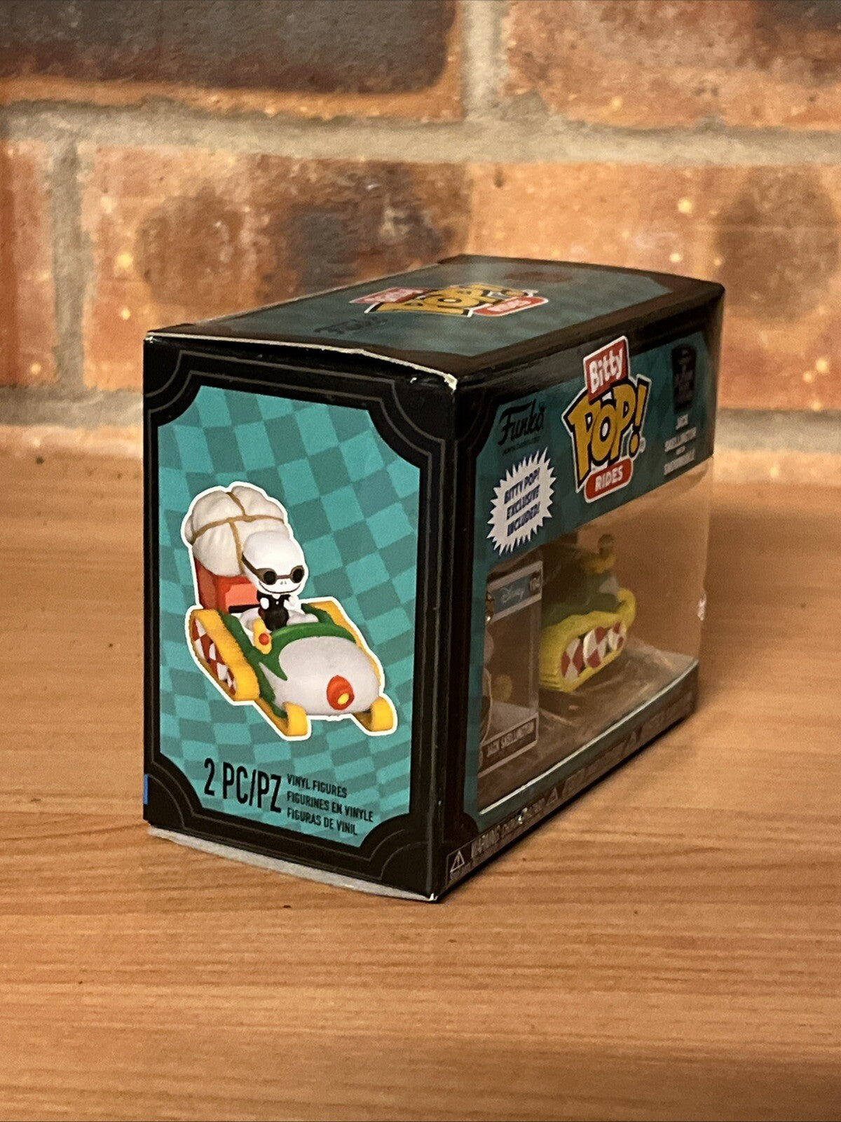 BITTY POP! Rides JACK SKELLINGTON W/ Snowmobile Funko Nightmare Xmas 1st Edition2