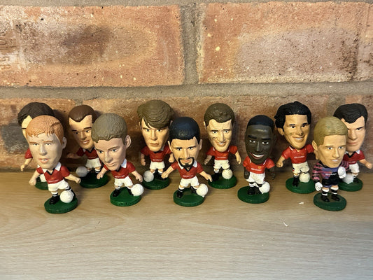 retro Corinthians Man united 1995 Team football figures X11 Giggs Beckham Keane0