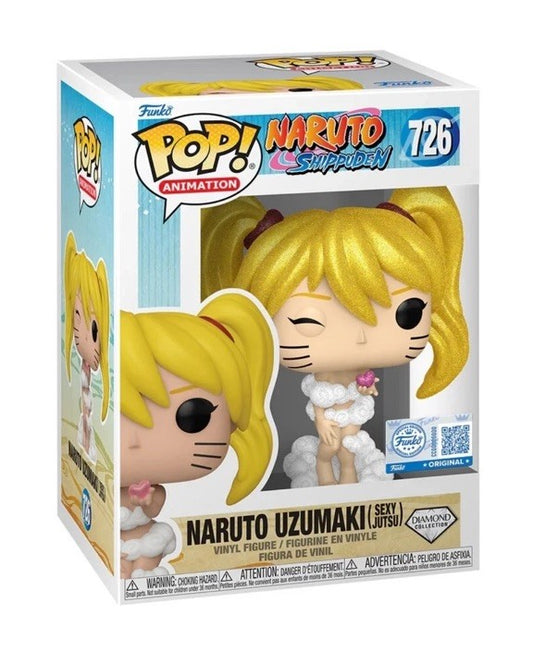 FUNKO POP NARUTO UZUMAKI SEXY JUTSU (DIAMOND) GLITTER PRE-ORDER BEGIN AUG W/pro