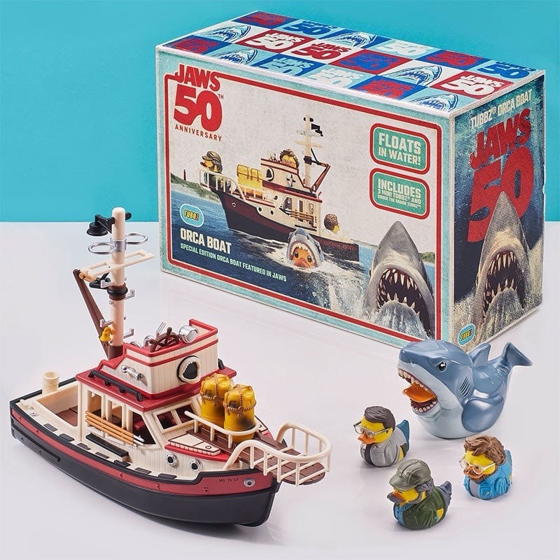 Tubbz Jaws Collectibles Ultimate 50th Anni Orca Boat + 4 Tubbz Duck In Stk Now