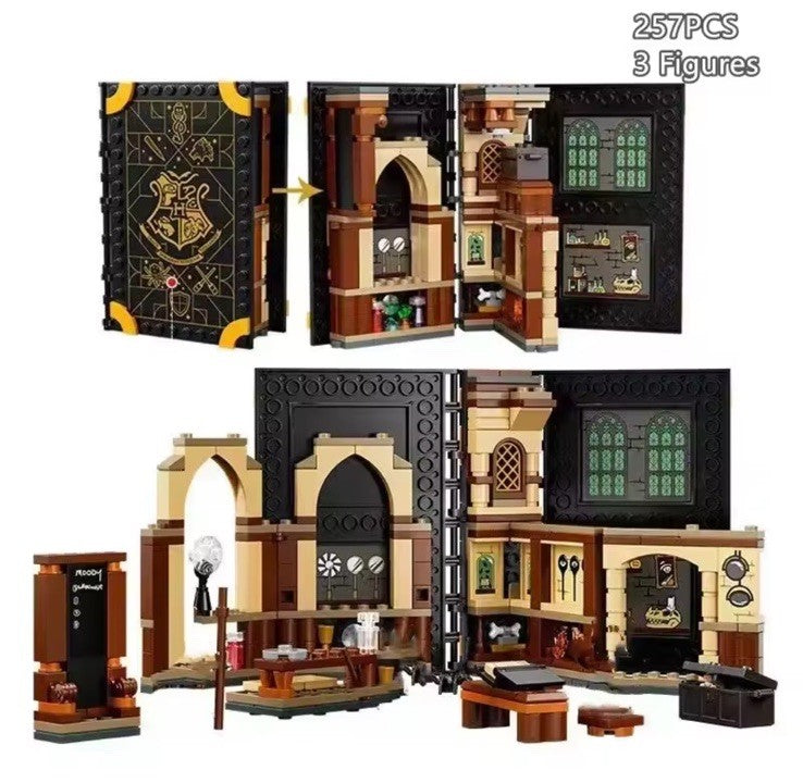 harry Potter Movie Magic Book MOC Defence Class Building Blocks Sets DIY Bricks0