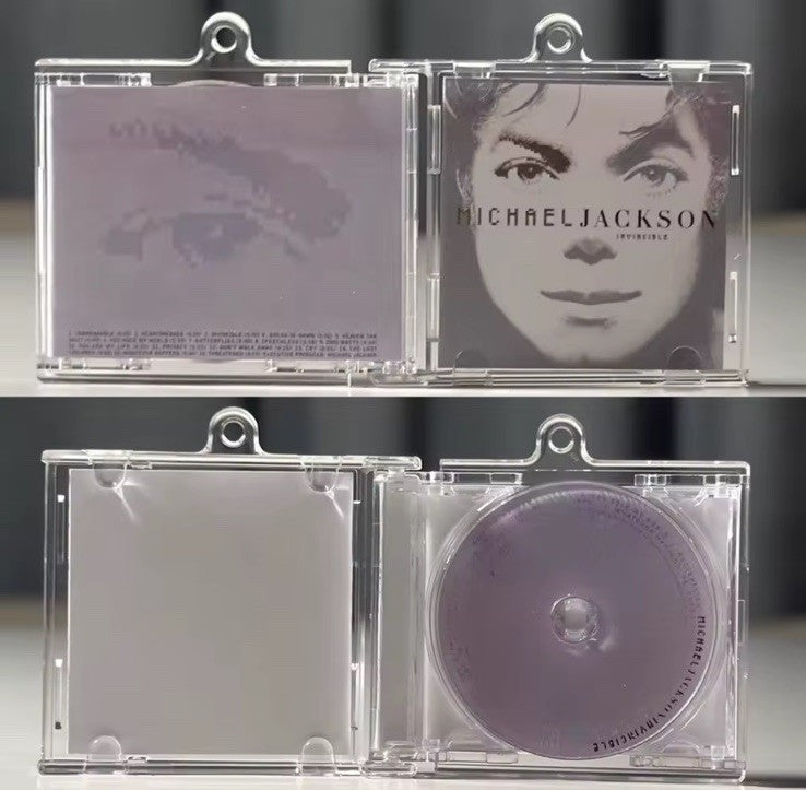 Classic Michael Jackson INVINCIBLE MJ MINI Music CD NFC Keychain Album0
