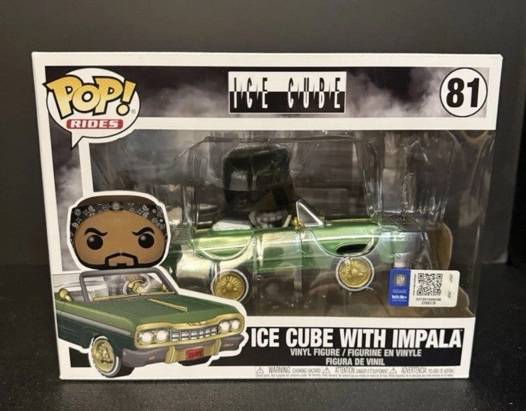 Ice Cube 1964 Chevy Impala Rap Hip Hop POP! Rides #81 Vinyl Funko Grail  