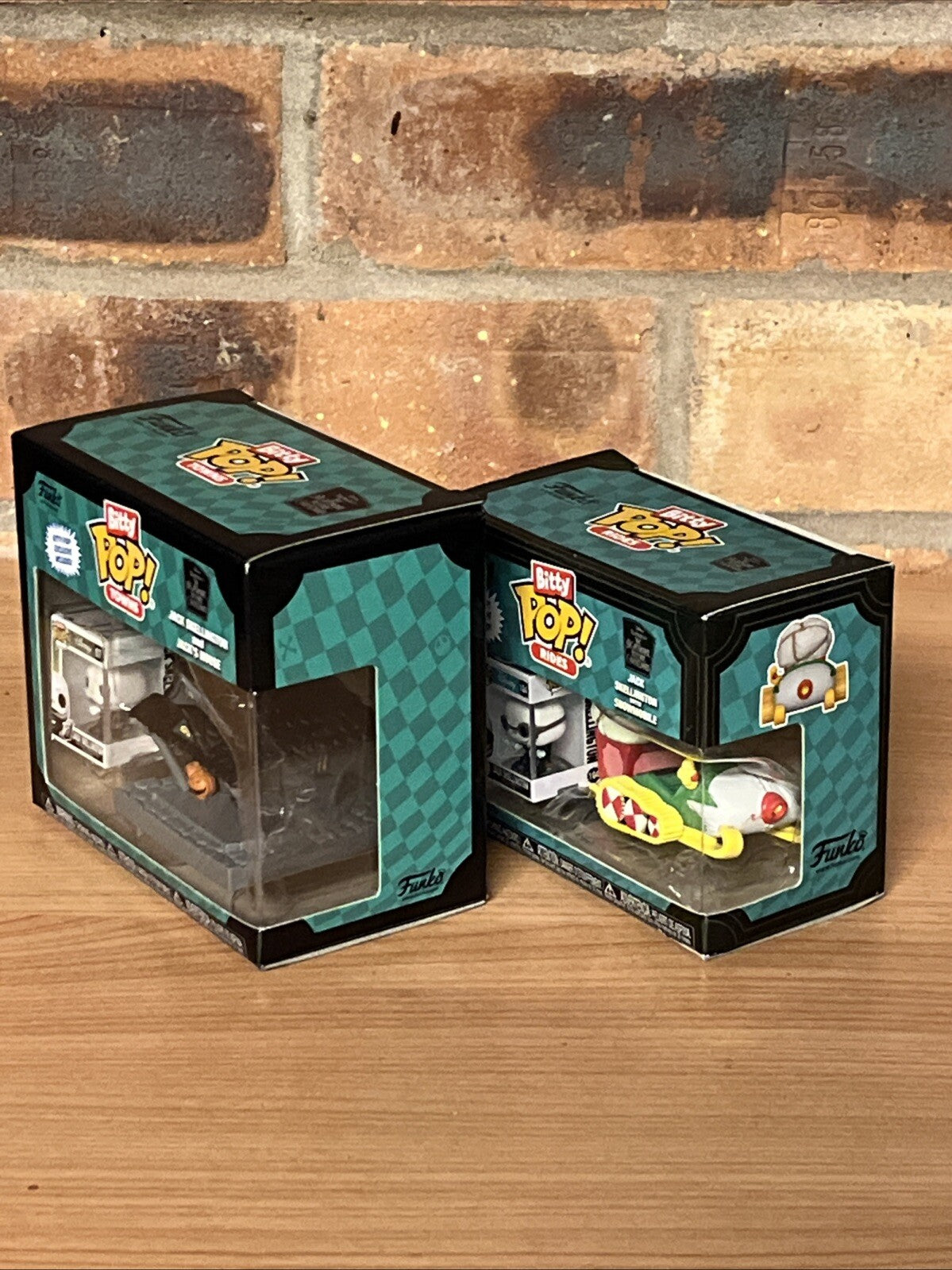 Funko Bitty 1st Ed Jack Skellington with Snowmobile And House Set Town Rides NBC2