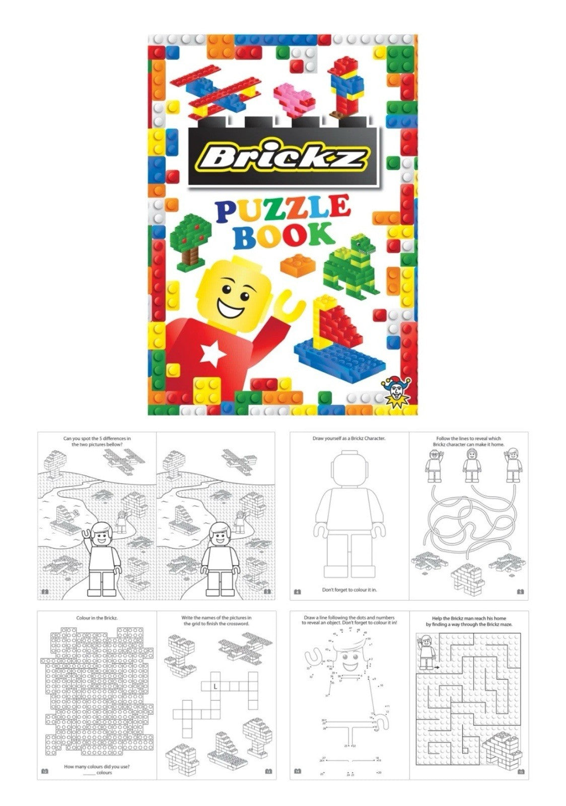 10x Mini Brickz Puzzle Books Toys Party Bag Filler Bulk Wholesale Job Lot1