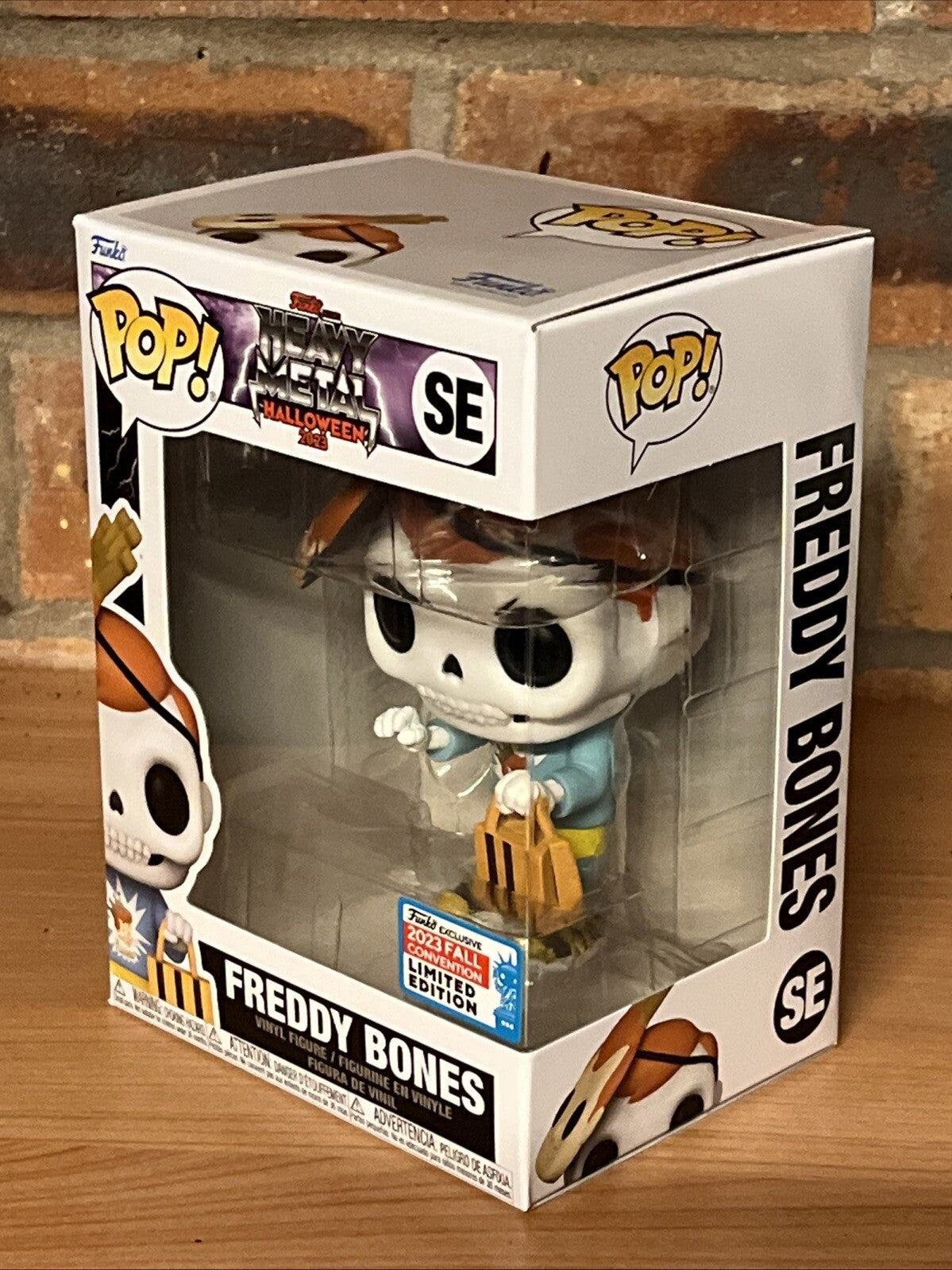 Funko Pop! Freddy Bones with Mask Funko NYCC 2023 Exclusive Halloween Exc0