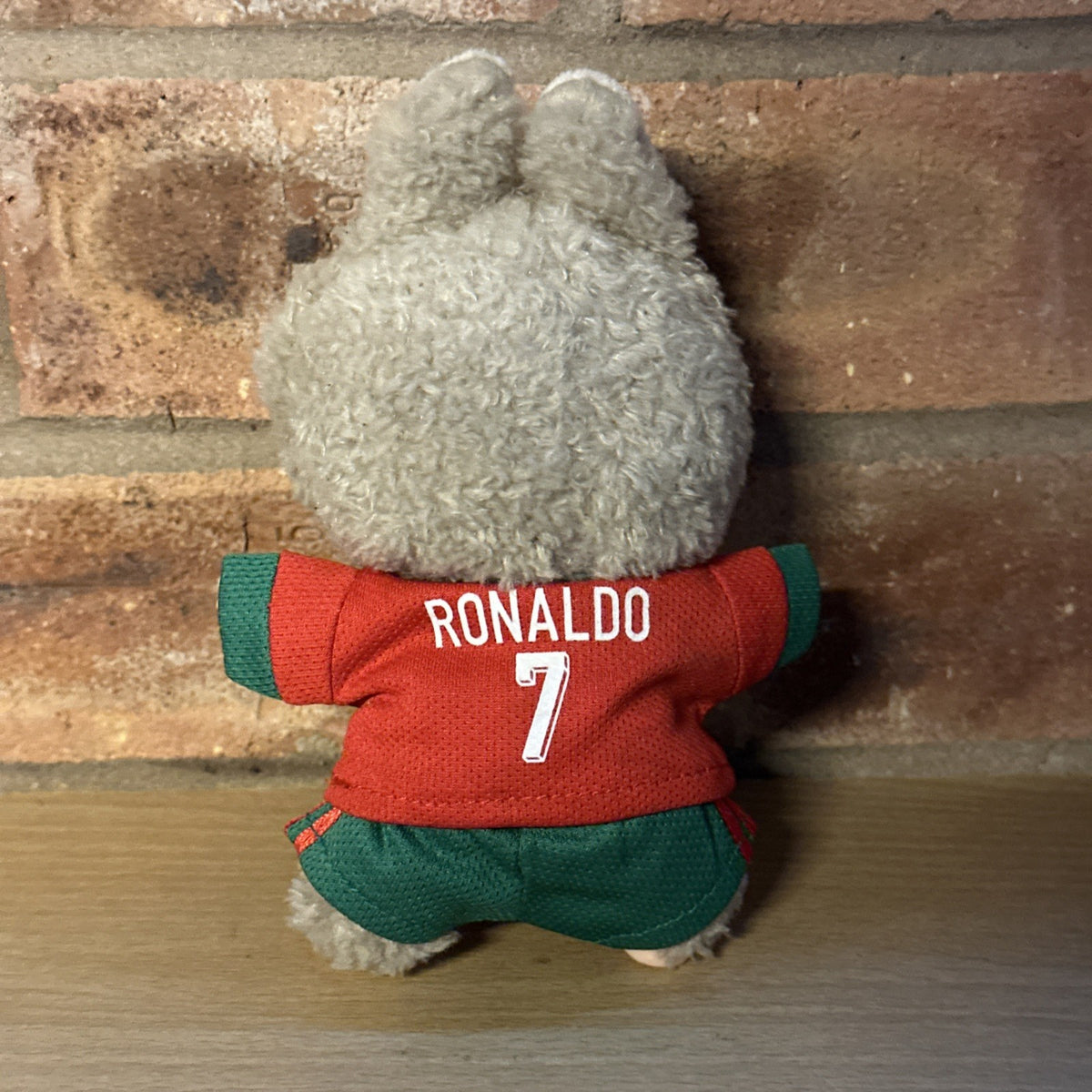 Cristiano Ronaldo CR7 Portugal Football Kit Labubu 17cm Monster Doll With Clothe3