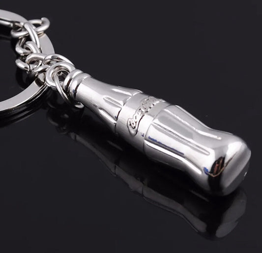 Coca-Cola Bottle Charm Pendant Silver Plated Great Xmas Gift Coca Cola Key Chain