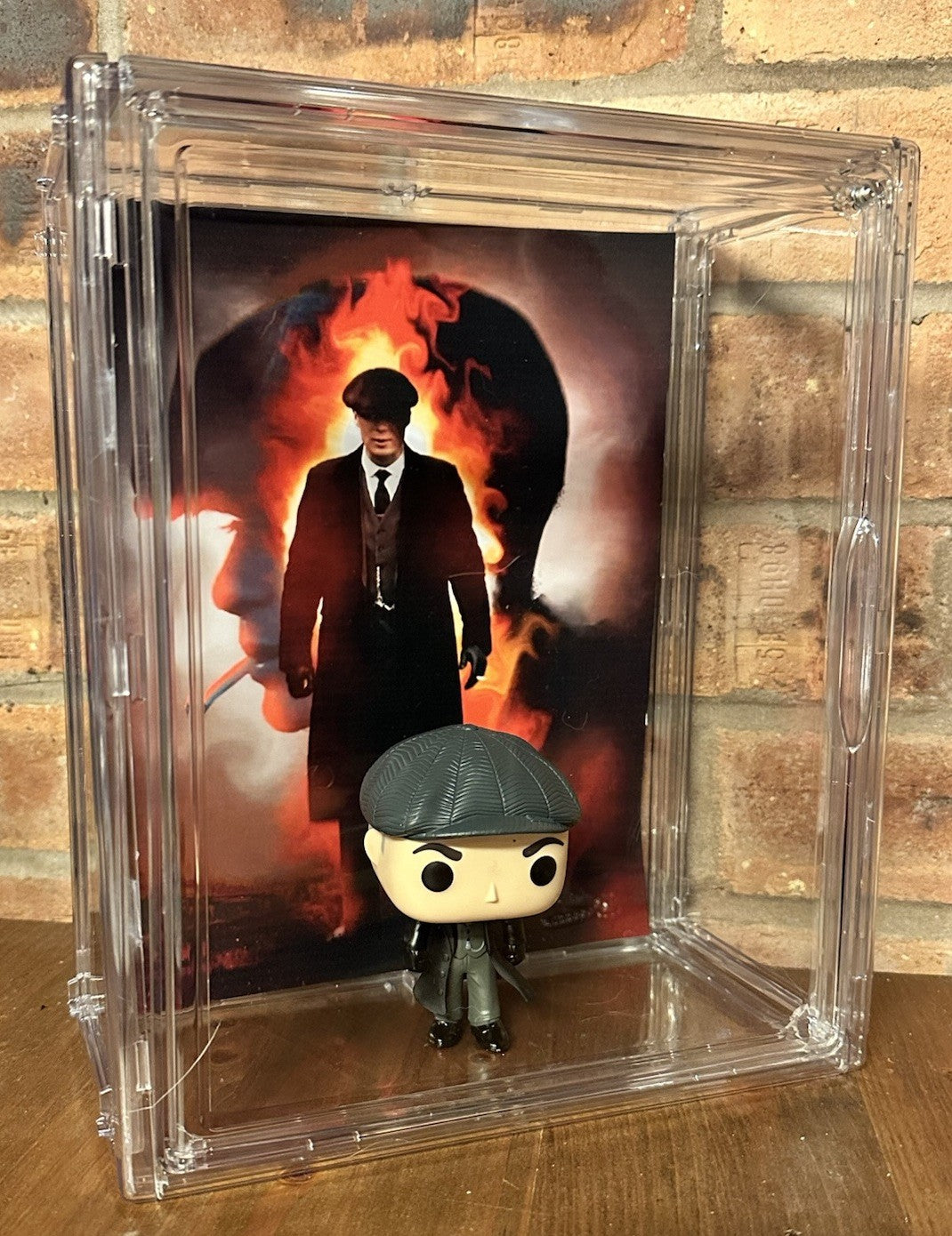 Custom Peaky Blinders Thomas Tommy Shelby Figure & Hard Display Case Movie0