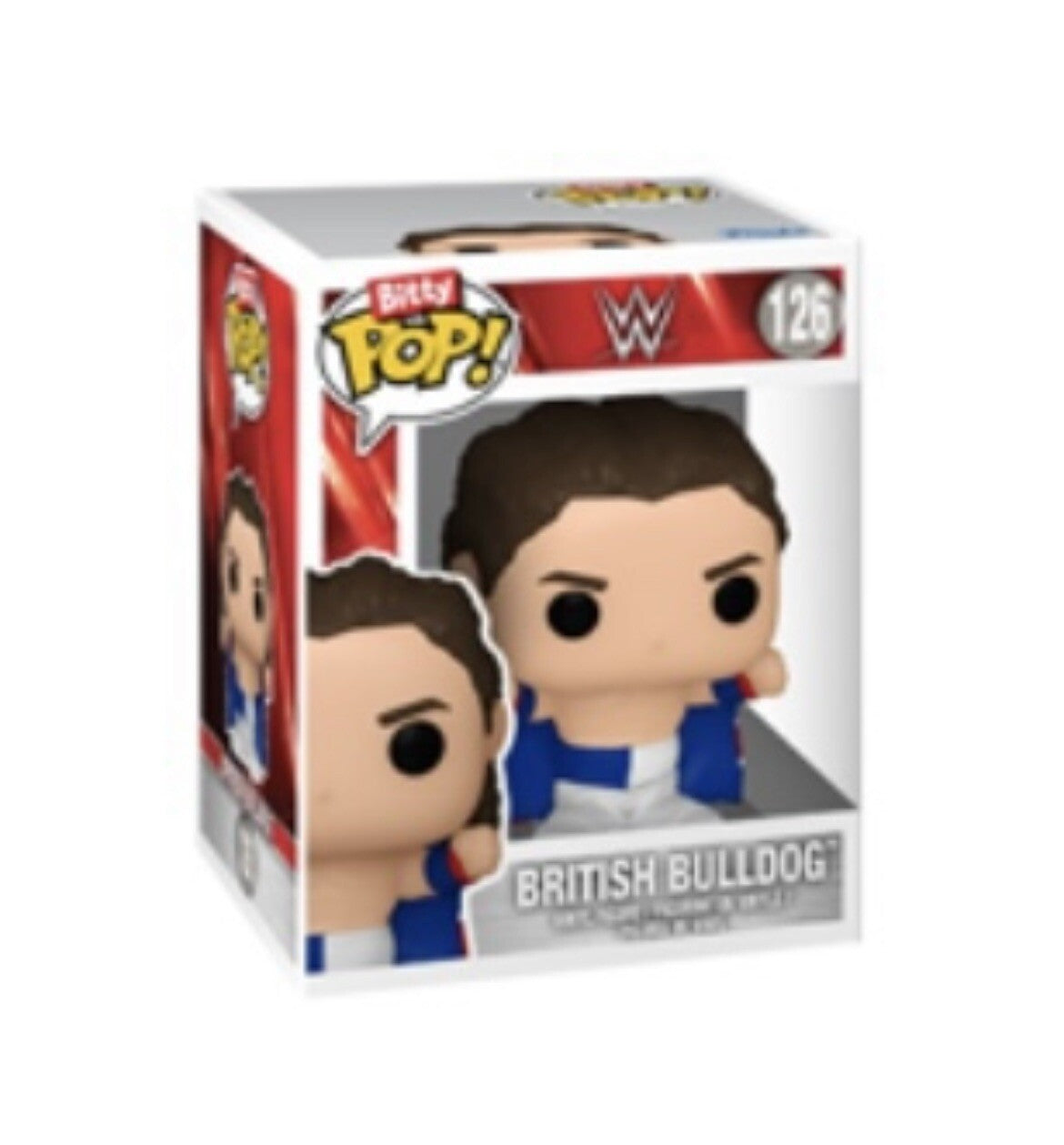 Funko Bitty Pop WWE Wrestling British Bulldog Figure Collect All 162
