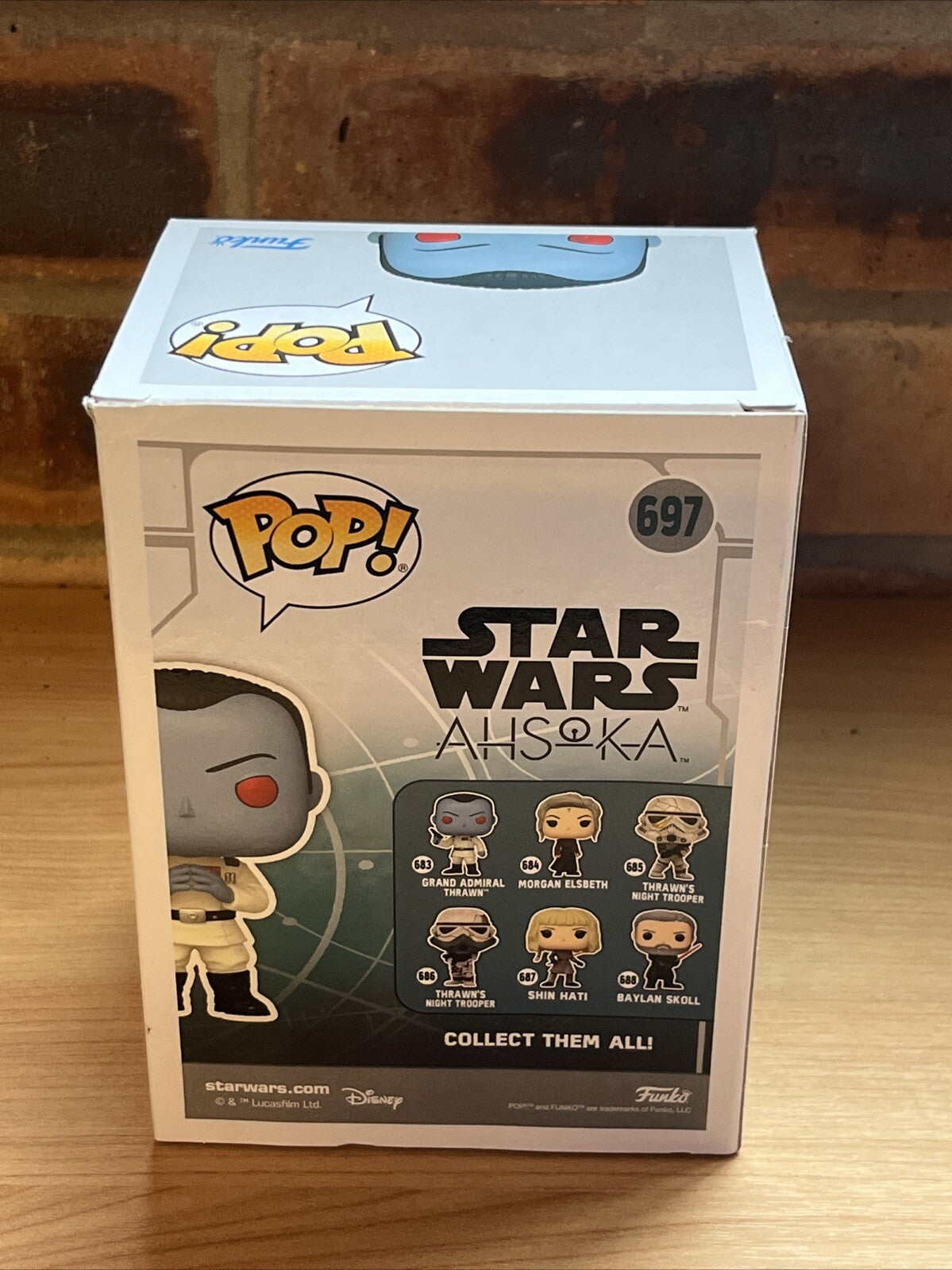 Funko SDCC Pop Grand Admiral Thrawn Ak￼soka Star Wars 24 Exclusive Ltd Ed2