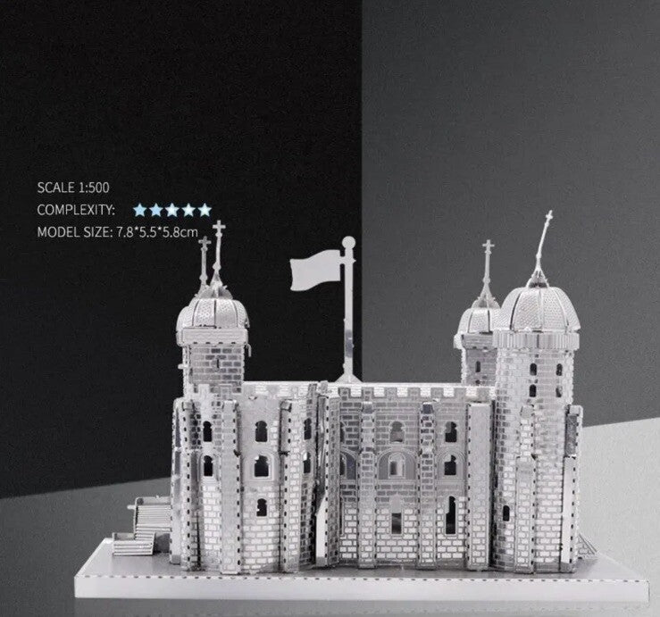 Metal Model Tower of London 3D Laser Cut Sheet Metal DIY Kit Hobby Gift 3