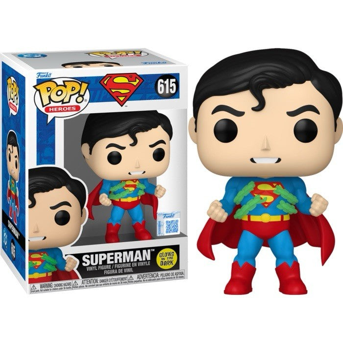 Funko Pop! Superman GLOW Kryptonite #615 Exclusive Vinyl Super Hero Ltd Ed0
