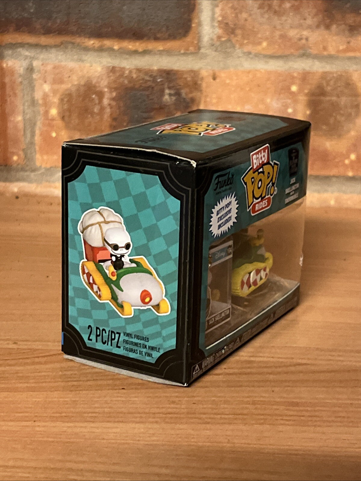 Funko Bitty 1st Ed Jack Skellington with Snowmobile And House Set Town Rides NBC4