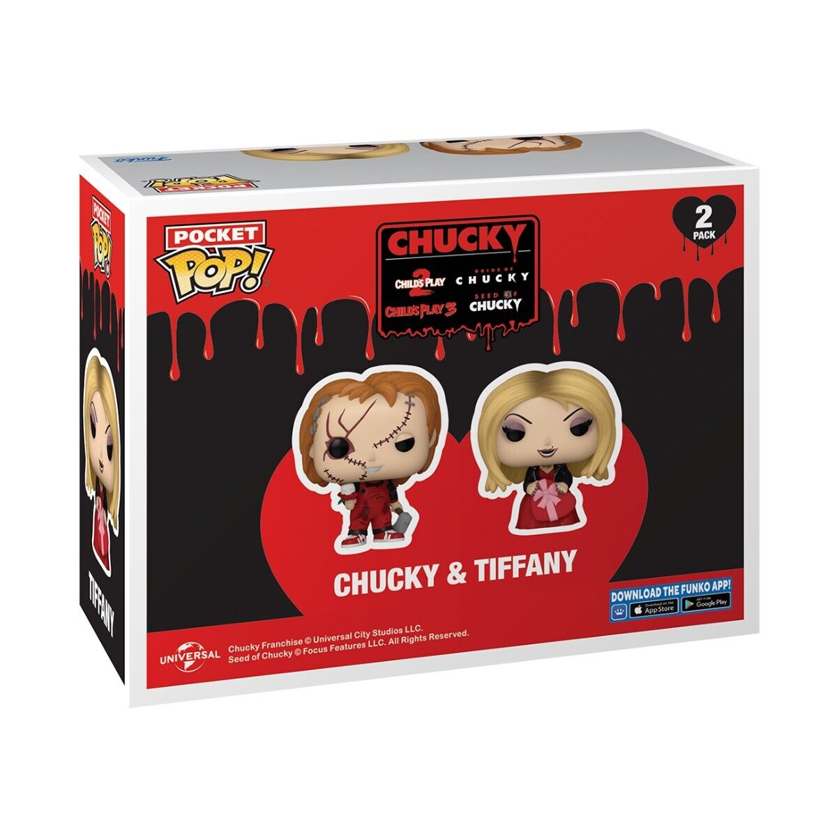 Funko Child's Play - Chucky & Tiffany Valentine Pocket Pop Vinyl 2 Pk In now 2