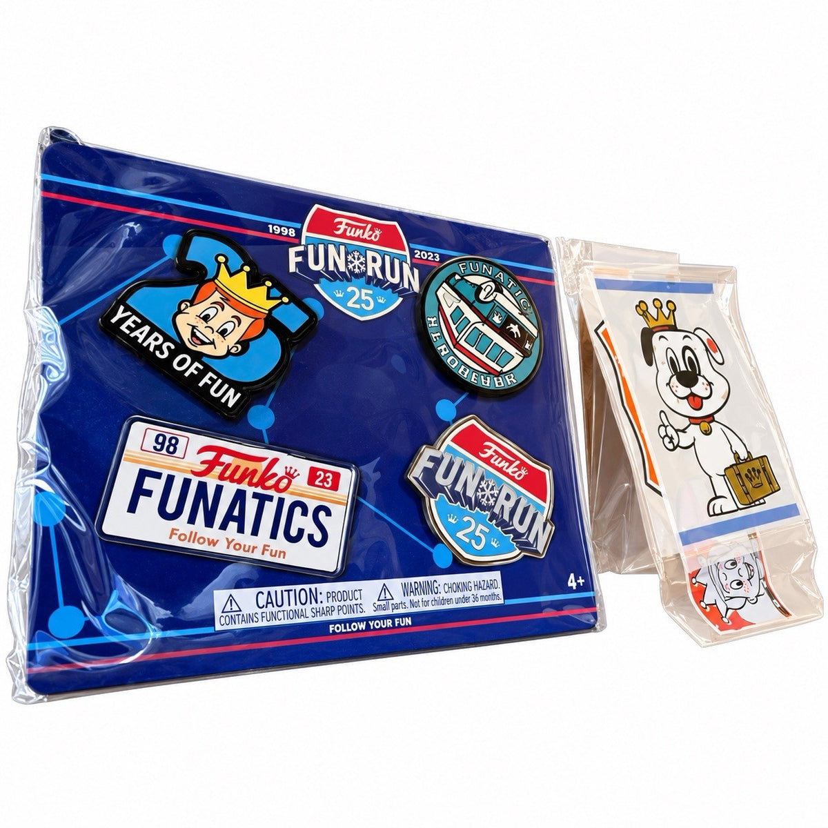 Funko Pin Badges Fun on the Run 2023 25th Anniversary Enamel Pin Sticker Set0
