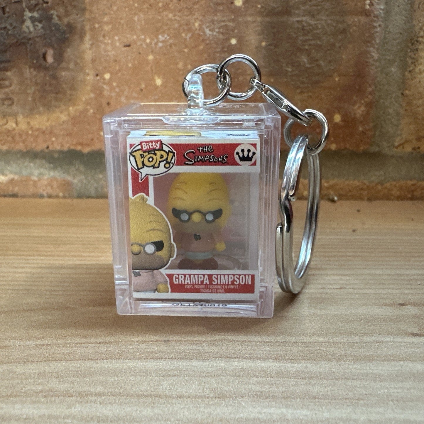 Funko Bitty Pop! The GRANDPA Simpsons Hard Case Key ring Bittyverse Collect Set