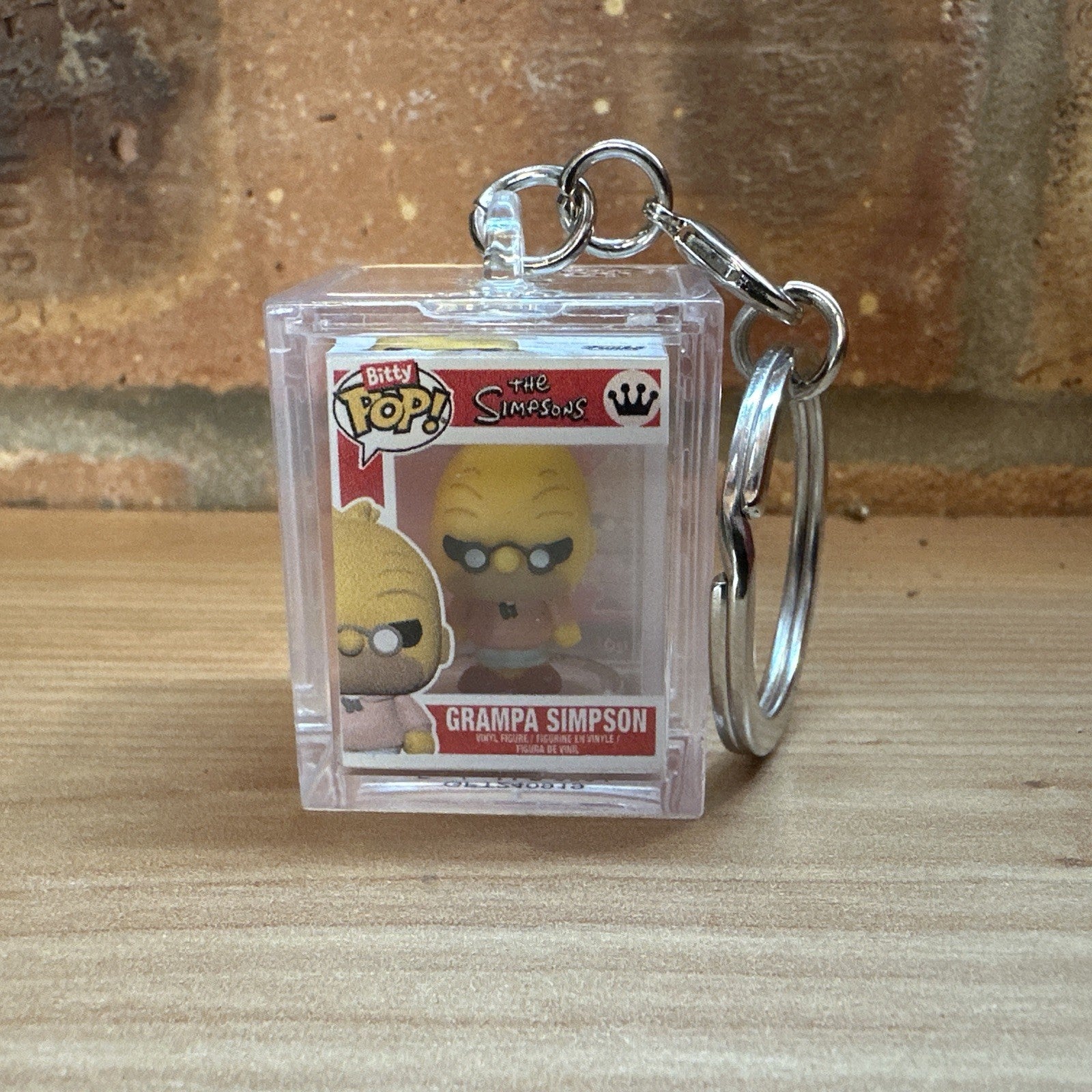 Funko Bitty Pop! The GRANDPA Simpsons Hard Case Key ring Bittyverse Collect Set