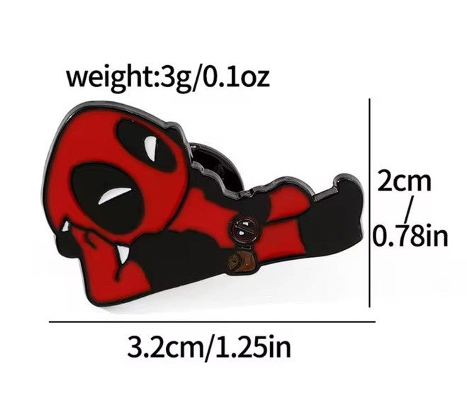 9x Disney Deadpool Pin Badges Badge Set Movie Gift Set Wolverine Superhero1