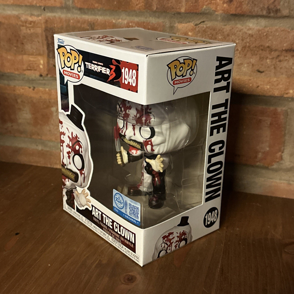 Funko Pop! Art the Clown with Knife (Bloody)  Terrifier 3 New In Stock Horror1